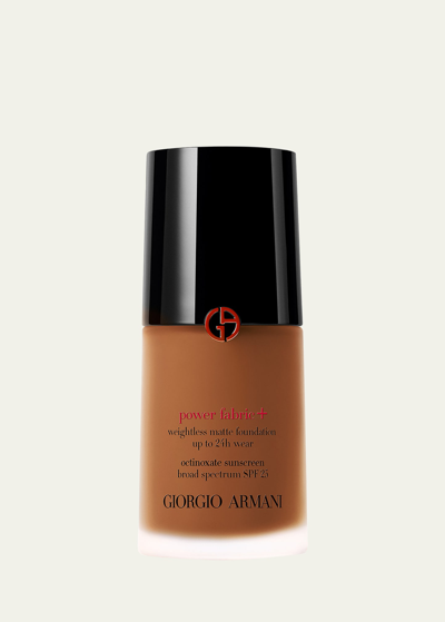 Shop Armani Beauty Power Fabric+ Matte Foundation With Broad-spectrum Spf 25 In 12