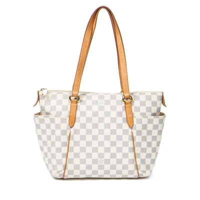 Pre-owned Louis Vuitton Totally Pm In White