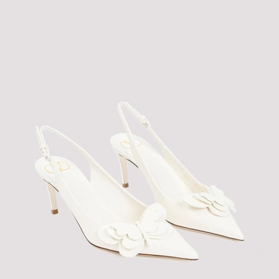 Shop Valentino Garavani  Archive Butterfly Slingback Shoes In White