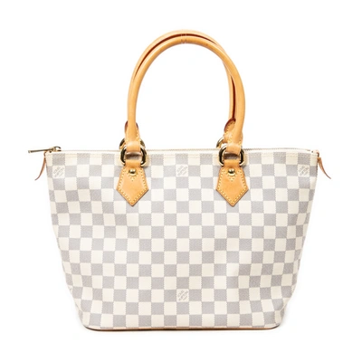 Pre-owned Louis Vuitton Saleya Pm In White