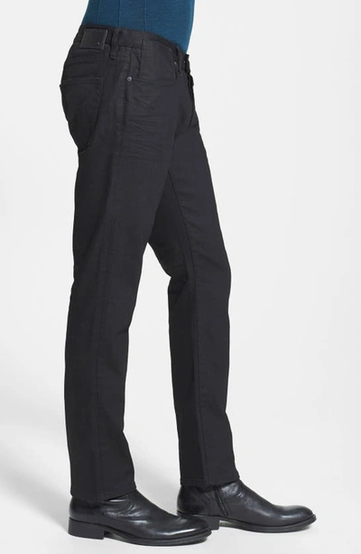 Shop John Varvatos Star Usa 'bowery' Slim Straight Leg Jeans In Jet Black