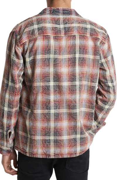 Shop John Varvatos Stanton Reversible Long Sleeve Button-up Shirt In Auburn