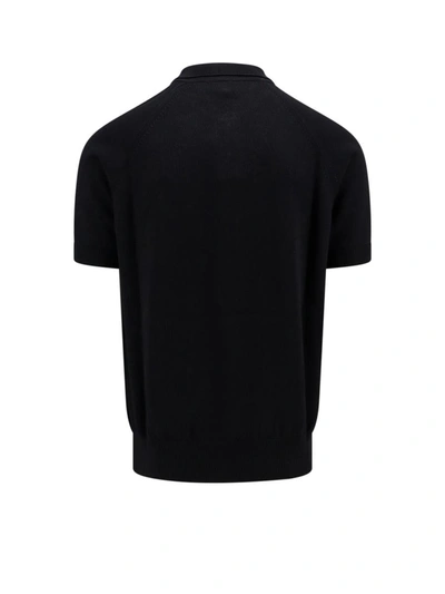 Shop Lardini Polo Shirt In Black
