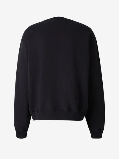 Shop Acne Studios Shiny Effect Sweatshirt In Negre