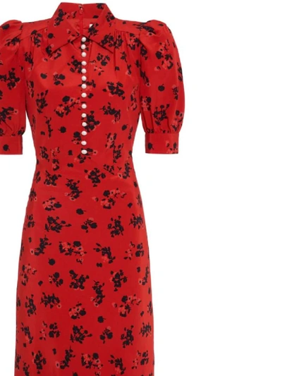 Shop Alessandra Rich Dresses In Red