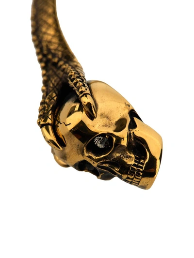 Shop Alexander Mcqueen 'victorian Skull' Bracelet In Multicolor