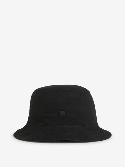 Shop Acne Studios Logo Patch Hat In Negre