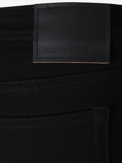Shop Acne Studios Skinny Mid Waist Jeans In Black