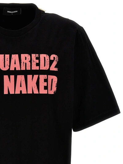 Shop Dsquared2 'get Naked' T-shirt In Black