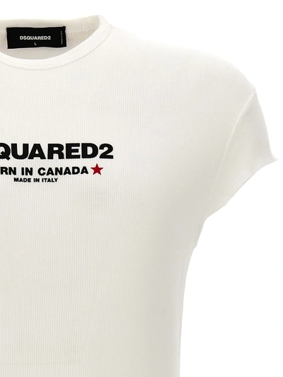 Shop Dsquared2 'porn In Canada' T-shirt In White