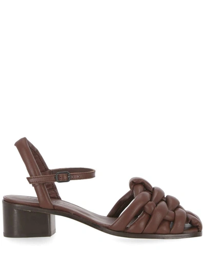 Shop Hereu Sandals In Cocoa