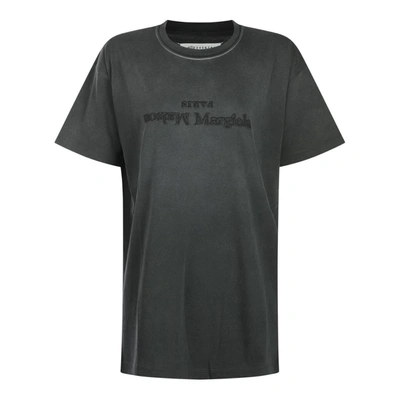 Shop Maison Margiela T-shirts And Polos In Washed Black