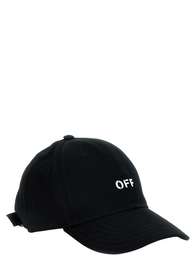 Shop Off-white 'drill Off Stamp' Baseball Cap In White/black