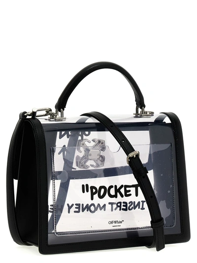 Shop Off-white 'jitney 2.8' Handbag In Transparent