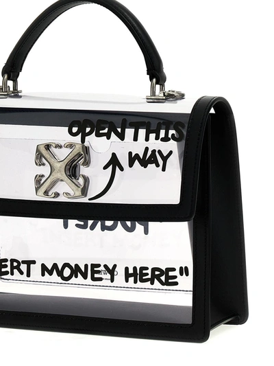 Shop Off-white 'jitney 2.8' Handbag In Transparent