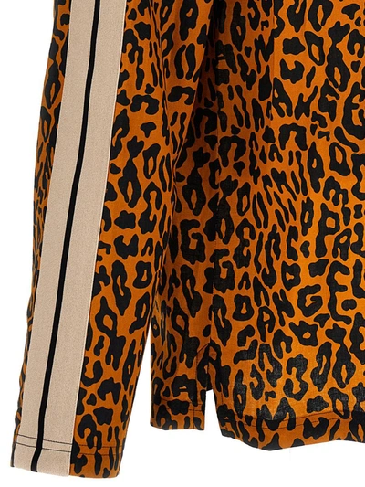 Palm Angels Cheetah Track Shirt And Blouse Multicolor In Multicolor