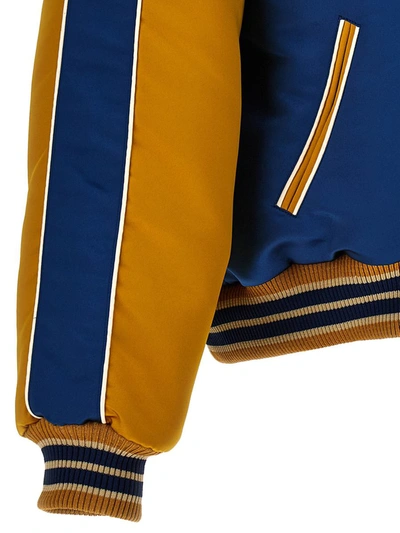 Shop Rhude 'palm Eagles Souvenir' Bomber Jacket In Multicolor