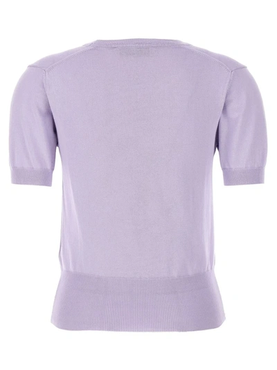 Shop Vivienne Westwood 'bea' Sweater In Purple