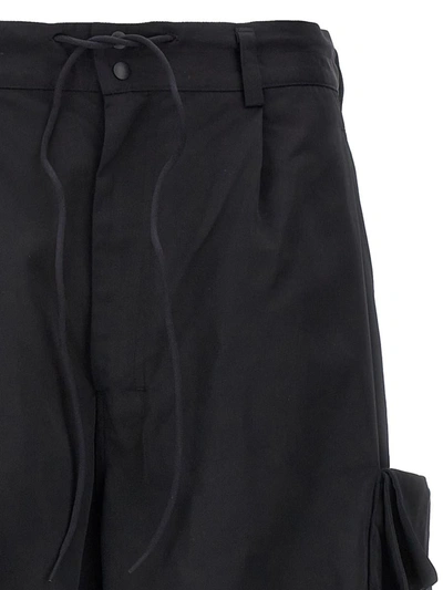 Shop Y-3 Adidas Cargo Pants In Black