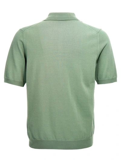 Shop Zanone Cotton Polo Shirt In Green