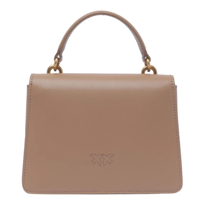Shop Pinko Love One Top Handle Mini Light Bag In Multicolor