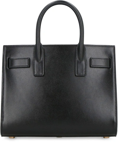 Shop Saint Laurent Sac De Jour Leather Bag In Black