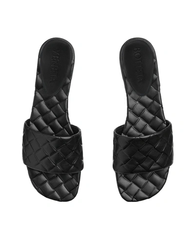 Shop Bottega Veneta Mule Flat Amy Shoes In Black