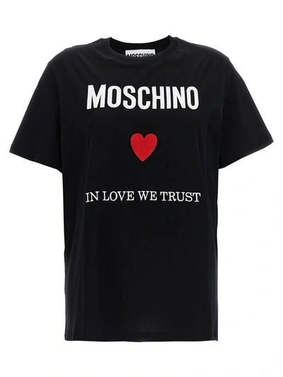 Shop Moschino Top In Black