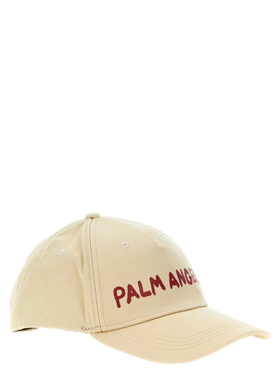 Shop Palm Angels 'seasonal Logo' Baseball Cap In White