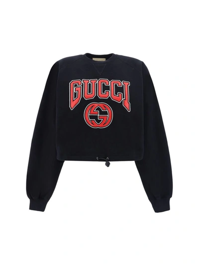 Shop Gucci Sweatshirts In Black