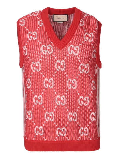 Shop Gucci Gilets In Red