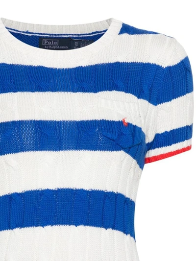 Shop Polo Ralph Lauren Sweaters In White/heritage Blue