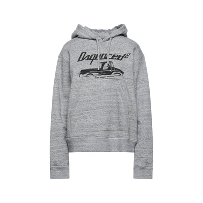 Shop Dsquared2 Hooded Sweatshirt In Gray