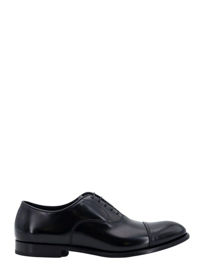 Shop Doucal's Lace-up Shoe In Black