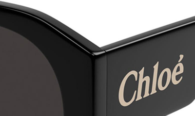 Shop Chloé 53mm Round Sunglasses In Black