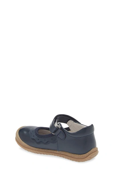 Shop L'amour Kids' Paige Ruffle Mary Jane In Navy