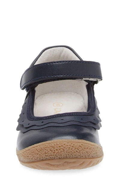 Shop L'amour Kids' Paige Ruffle Mary Jane In Navy