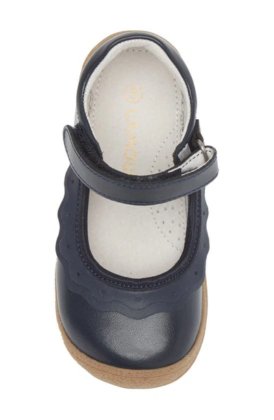 L'amour Kids' Paige Ruffle Mary Jane In Navy