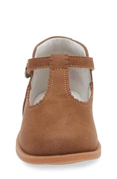 L'amour Kids' Louise T-strap Shoe In Chestnut