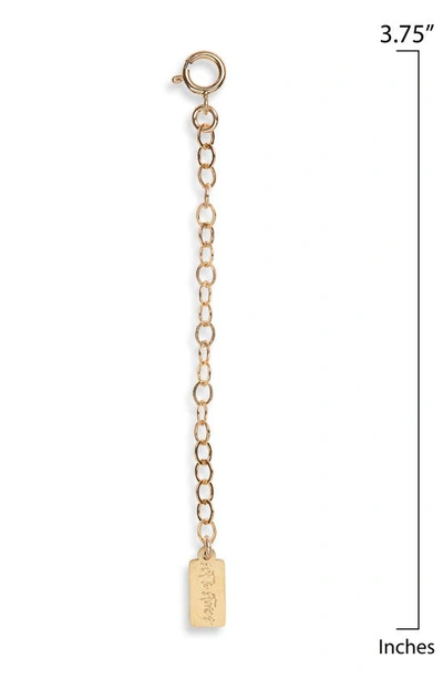 Shop Set & Stones Extender Chain In Gold