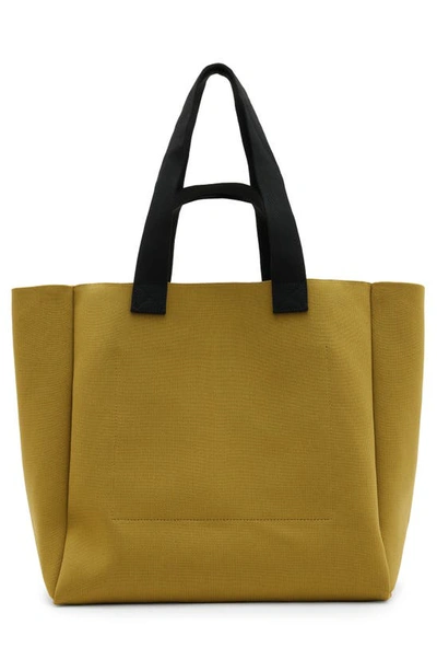 Allsaints Womens Sap Green Izzy Logo-print Recycled-polyester Tote Bag In Sap Green