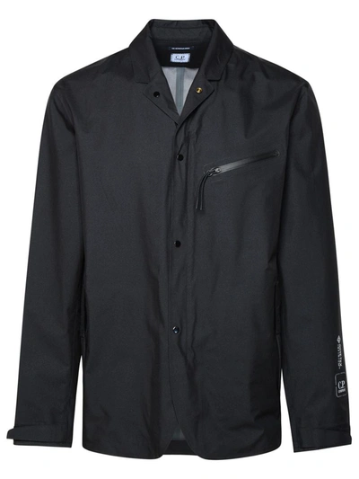 C.p. Company 'goretex' Black Nylon Blazer Men In Black