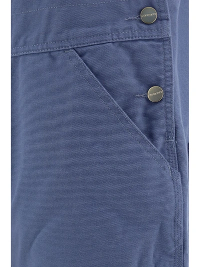 Shop Carhartt Wip Pants In Bay Blue