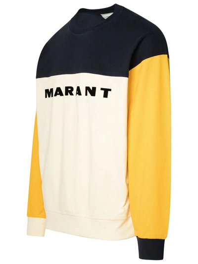 Shop Isabel Marant Multicolor Cotton Sweatshirt In Yellow