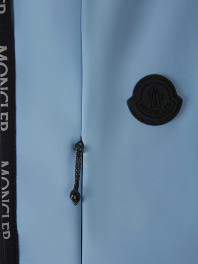 Shop Moncler Logo Technical Vest In Blau Cel