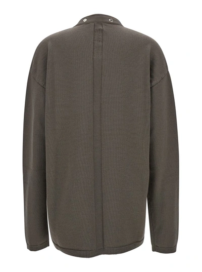 Shop Rick Owens Grey V-neck 'peter' Cardigan In Virgin Wool Man In Pink