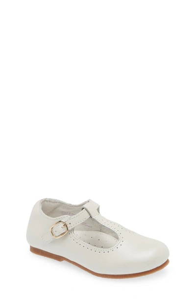 Shop L'amour Kids' Eleanor T-strap Shoe In Pearl