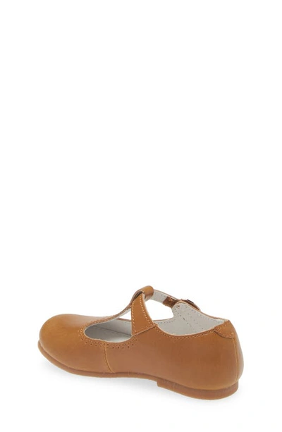 L'amour Kids' Eleanor T-strap Shoe In Camel