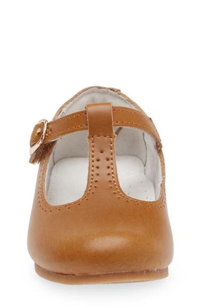 L'amour Kids' Eleanor T-strap Shoe In Camel