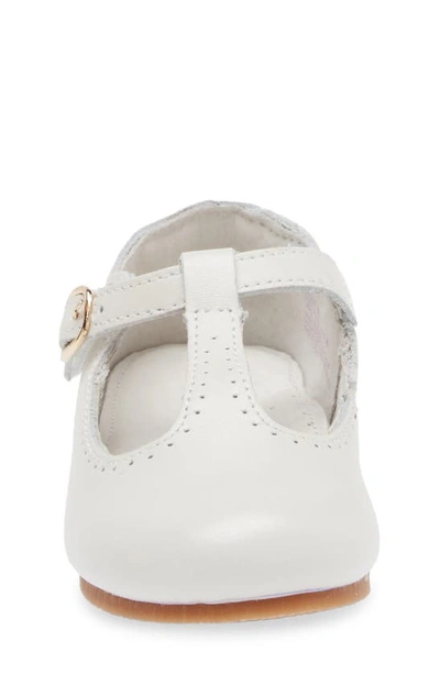 Shop L'amour Kids' Eleanor T-strap Shoe In Pearl